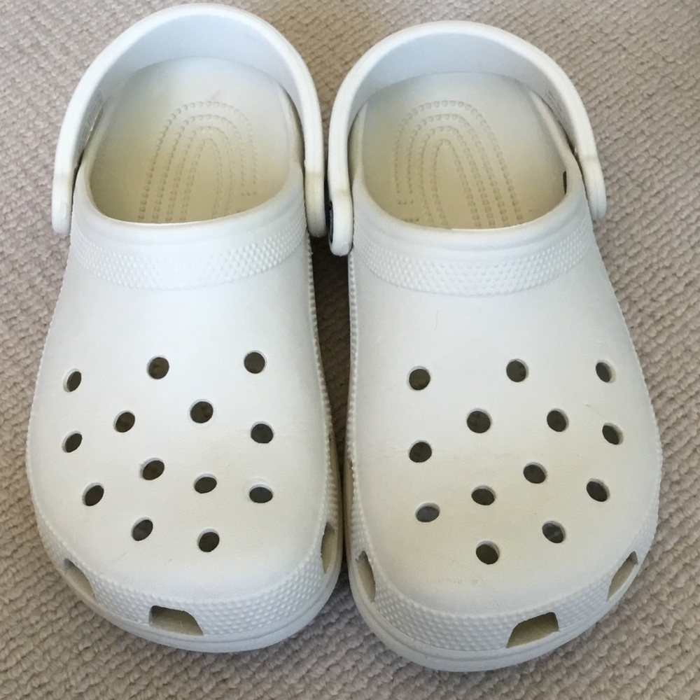 CROCS Classic White Slip-On Clogs